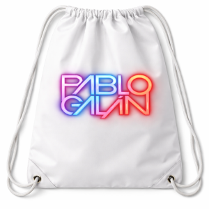 Mochila saco blanca Pablo Galán Neon Style