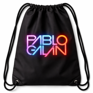 Mochila saco negra Pablo Galán Neon Style